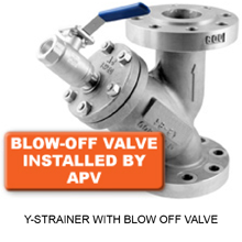 Y-STRAINER WITH BLOW OFF VALVE